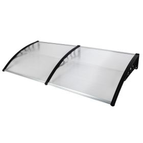 [Same Code: 99972412]HT-200 x 100 Household Application Door & Window Rain Cover Eaves Black Holder