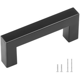 30 Pack Cabinet Pulls, 3in / 76mm Center to Center Slim Square Kitchen Cabinet Drawer