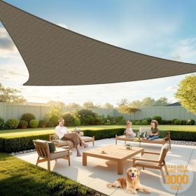 10'X10'X14'Mocha HDPE Sunshade Sail (Option: Defaulttitle)