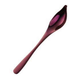 Household Kitchen Stainless Steel Seasoning Spoon Oil Spoon (Type: Tableware, Color: Purple)