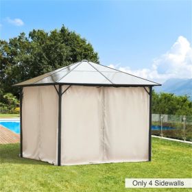 Universal Gazebo Sidewallt Coffee-AS ( Amazon Shipping)(Prohibited by WalMart) (Color: as picture)