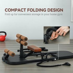 Sissy Squat Machine (Color: as picture)